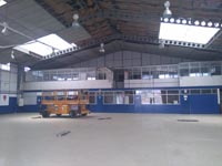 Sustitución cubierta fibrocemento hangar aeropuerto de Sabadell (Barcelona).<br> Retirada de Fibrocemento. Desamiantado de Cubierta