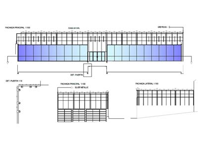 desarrollo de estructura de fachada panel sandwich