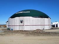 Revestimiento de fachadas de planta de digestores en Noez (Toledo).<br> Fachadas. Chapa perfilada