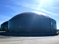 Revestimiento de fachadas de planta de digestores en Noez (Toledo).<br> Fachadas. Chapa perfilada