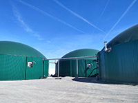 Revestimiento de fachadas de planta de digestores en Noez (Toledo).<br> Fachadas. Chapa perfilada