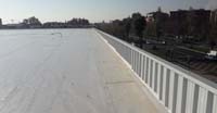 Cubierta deck en Sant Boi de Llobregat (Barcelona).<br> Impermeabilización de cubierta. Cubierta deck con lámina sintética de TPO 2 mm