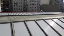 Sustitución lucernarios nave industrial en Madrid.<br> Lucernarios de Cubiertas. Lucernario Policarbonato Celular Plano