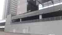 Edificio de oficinas en Madrid.<br> Revestimiento de fachadas. Fachada de chapa perfilada minionda.