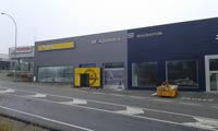 Fachada concesionario Opel en Segovia.<br> Revestimiento de Fachada. Fachada Panel Sandwich
