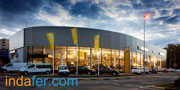 Fachada panel sandwich <br> Concesionario Opel Pamplona