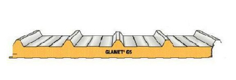 imagen de panel sandwich metalico 5 lomos